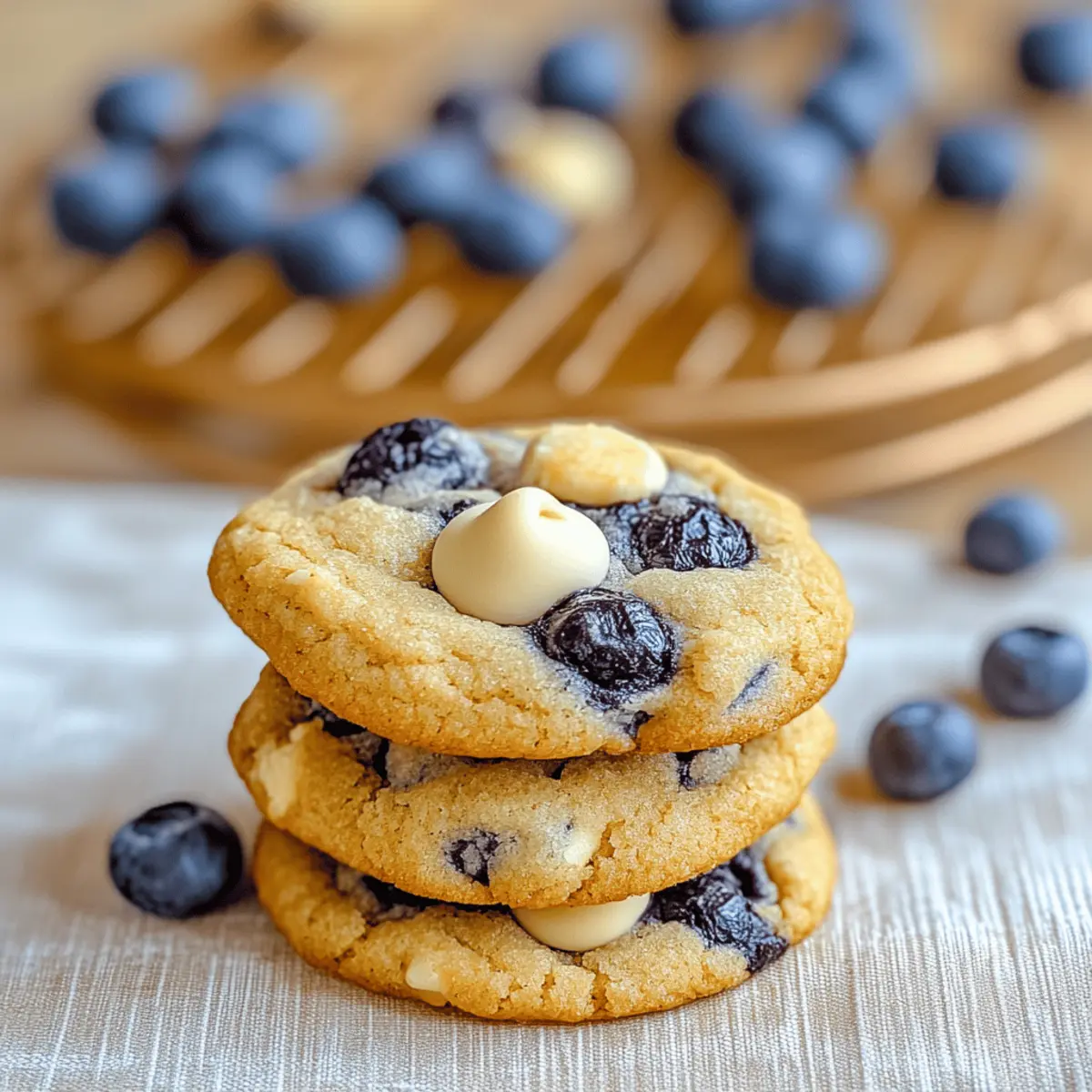 Blueberry White Chocolate Chip Cookies
