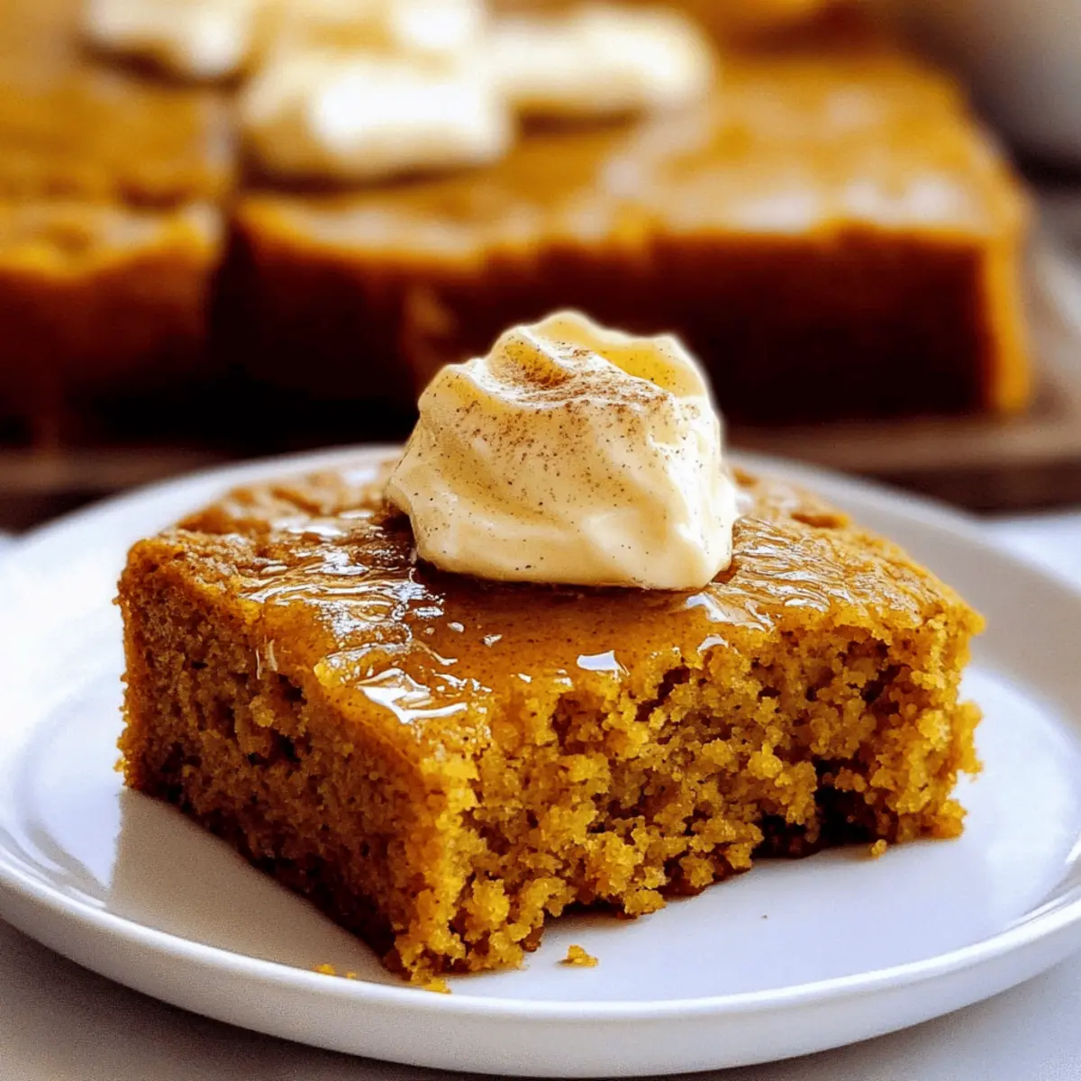 Pumpkin Cornbread with Cinnamon Honey Butter