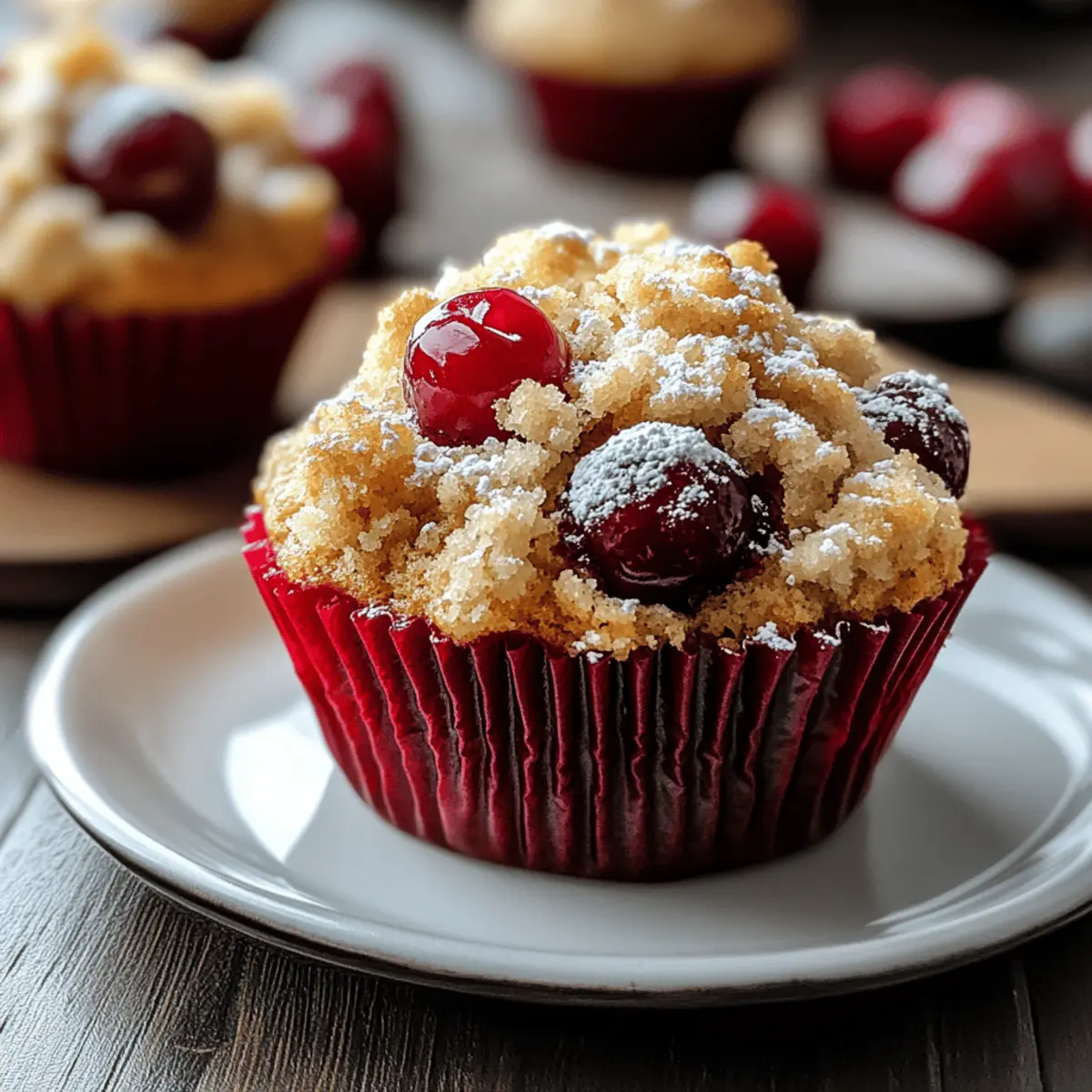 Cherry Cobbler Muffins