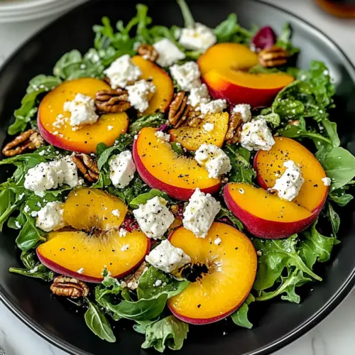 Peach Feta Salad