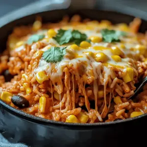 Chicken Enchilada Rice Casserole