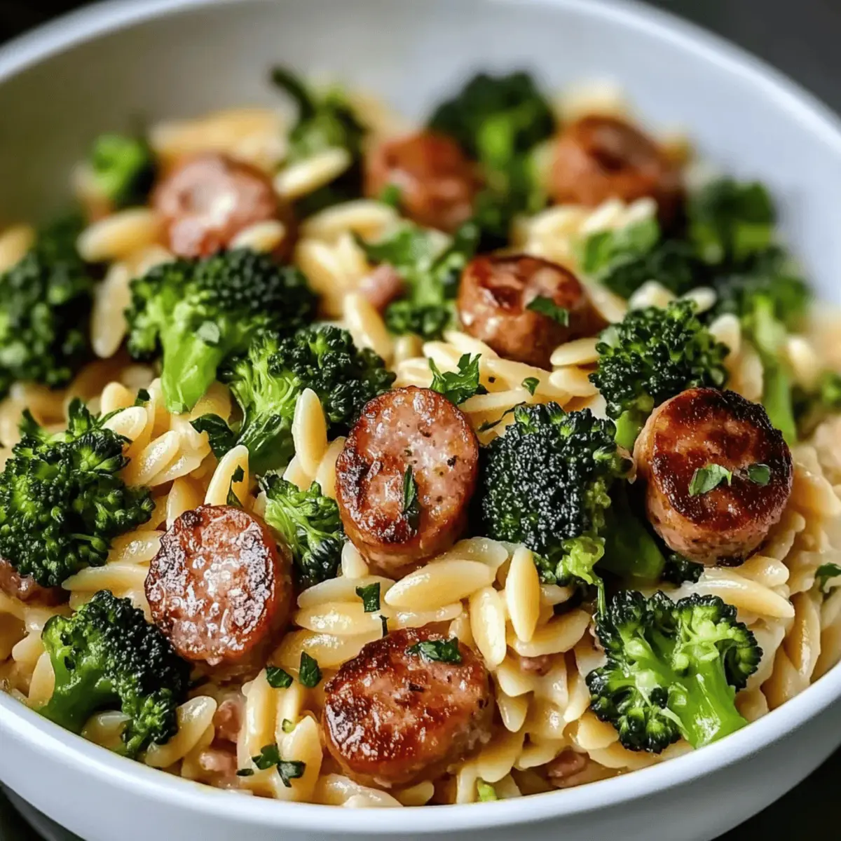 Chicken Sausage and Broccoli Orzo: Cozy One-Pot Delight 3