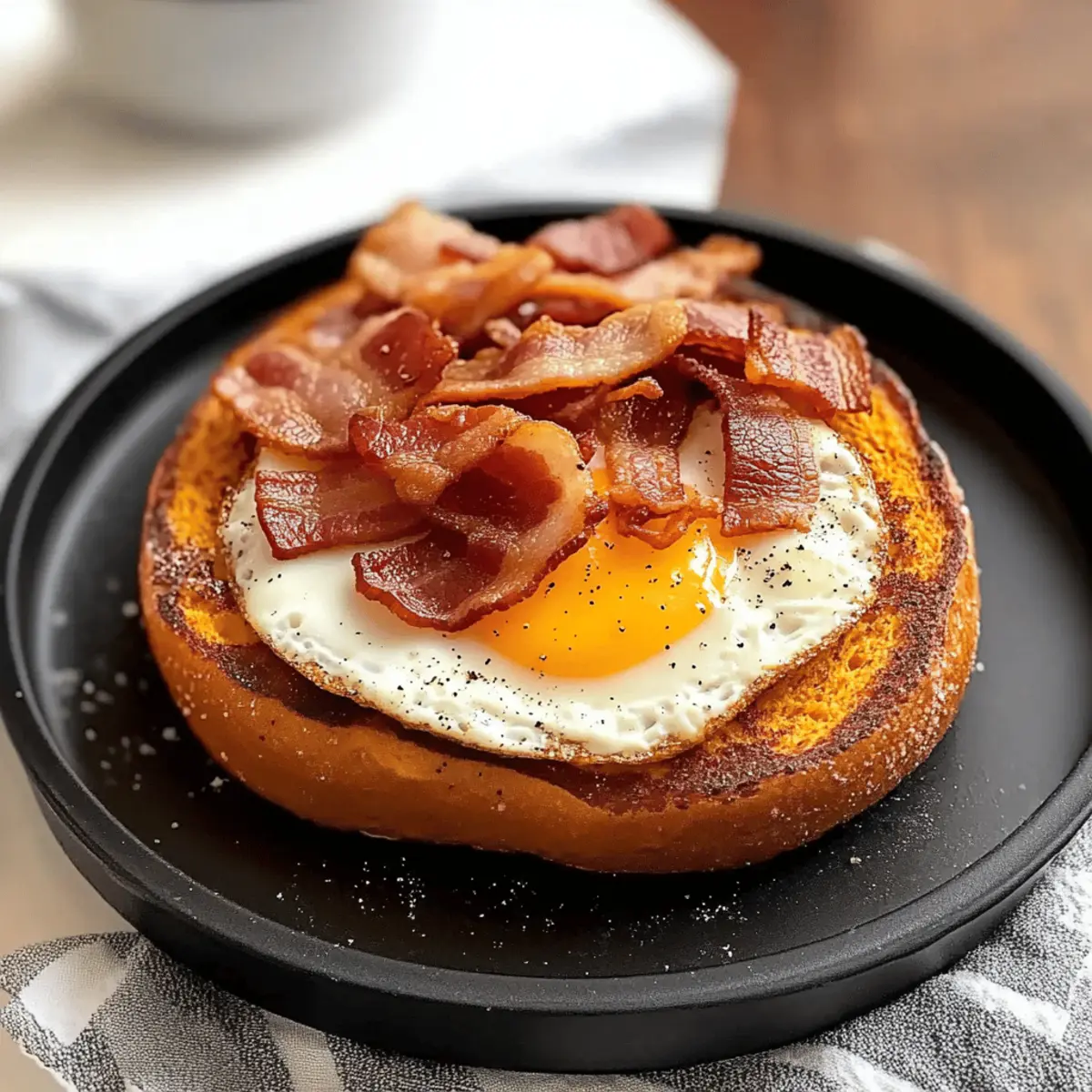 Pumpkin French Toast Bagel