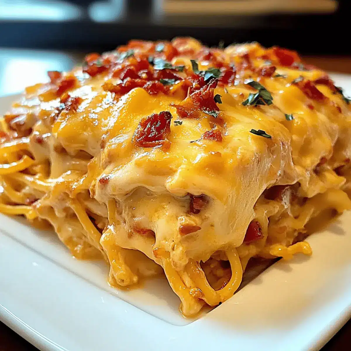 Spicy Southern Cheesy Chicken Spaghetti Casserole