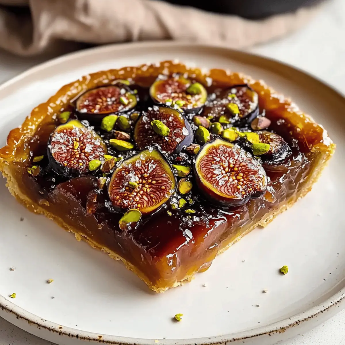 Caramelized Honey & Pistachio Fig Tarte Tatin Bliss 4 Caramelized Honey & Pistachio Fig Tarte Tatin