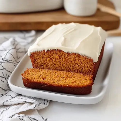 Pumpkin Bread with Cream Cheese Frosting