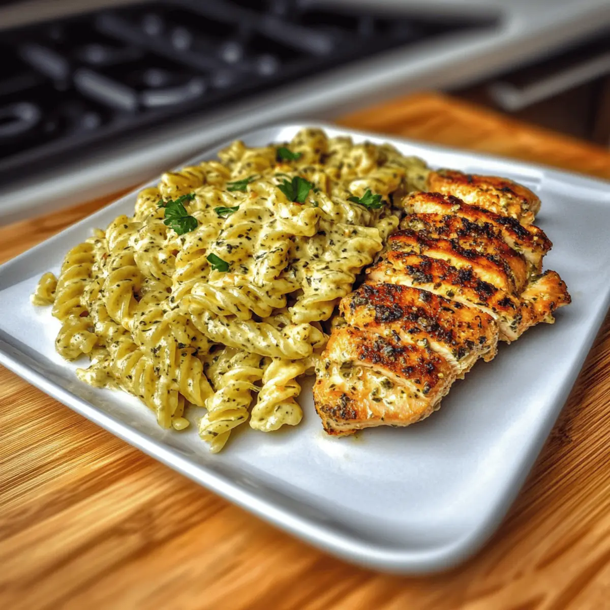Garlic Parmesan Chicken Pasta