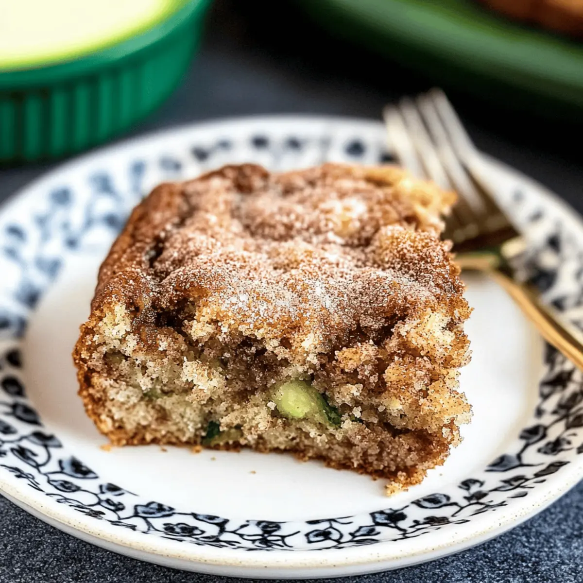 Moist Cinnamon Zucchini Coffee Cake Perfect for Mornings 4 Cinnamon Zucchini Coffee Cake