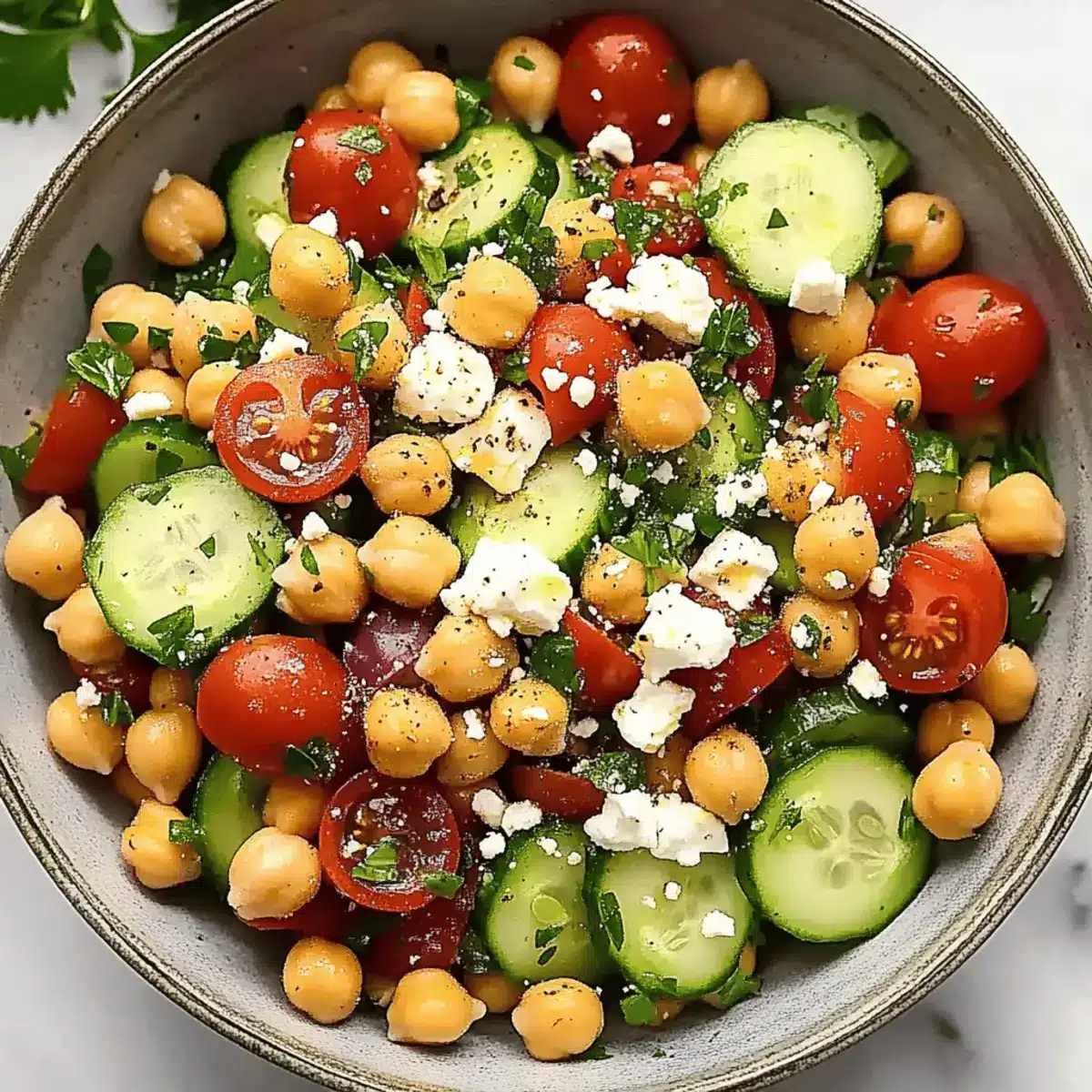Mediterranean Chickpea Salad: Fresh, Flavorful & Easy Meal 4 Mediterranean Chickpea Salad