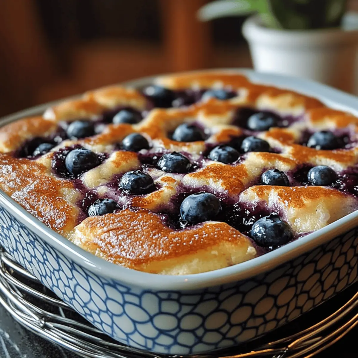 Blueberry Buttermilk Pancake Casserole