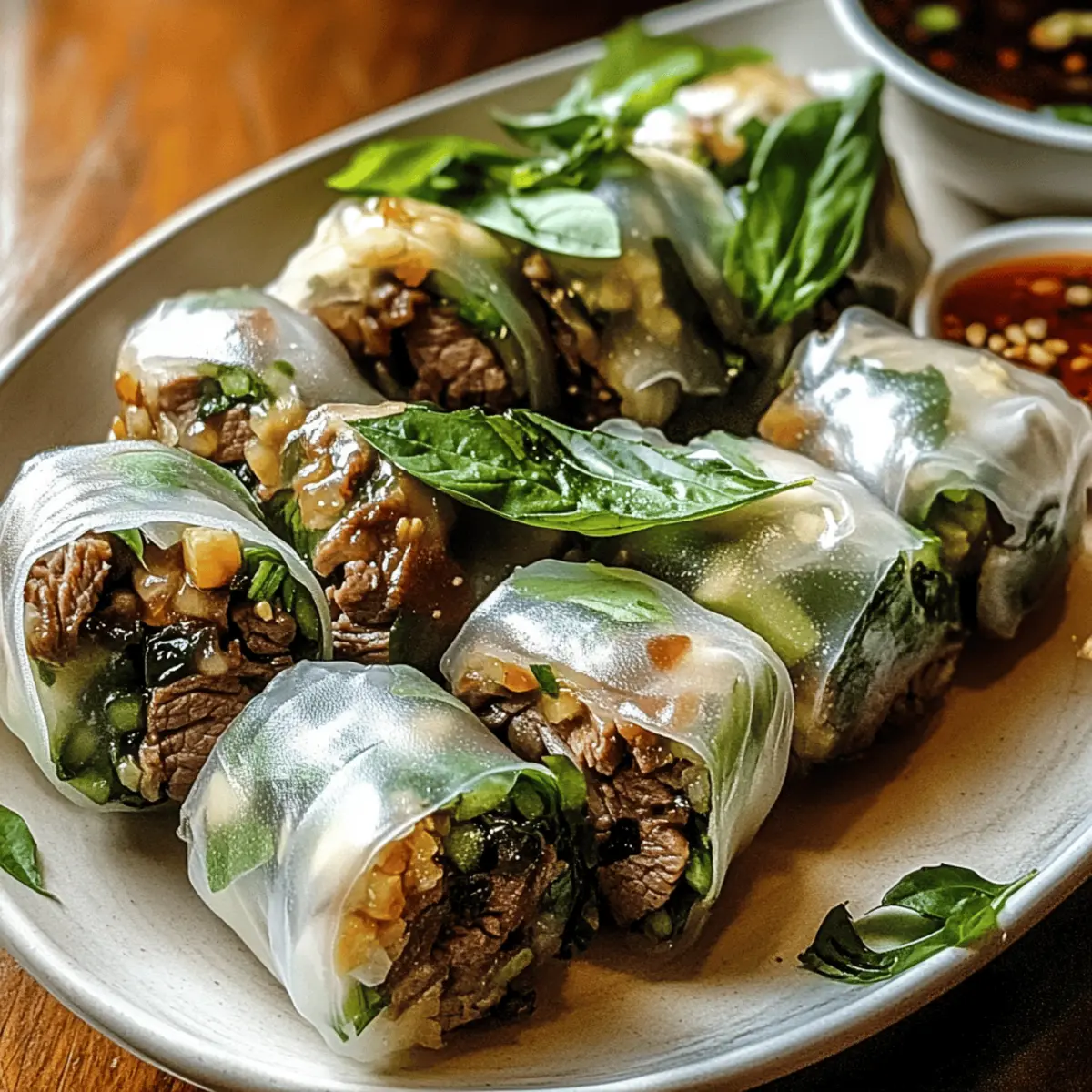 Irresistible Thai Basil Beef Rolls for Fresh Flavor Lovers 4 Thai Basil Beef Rolls