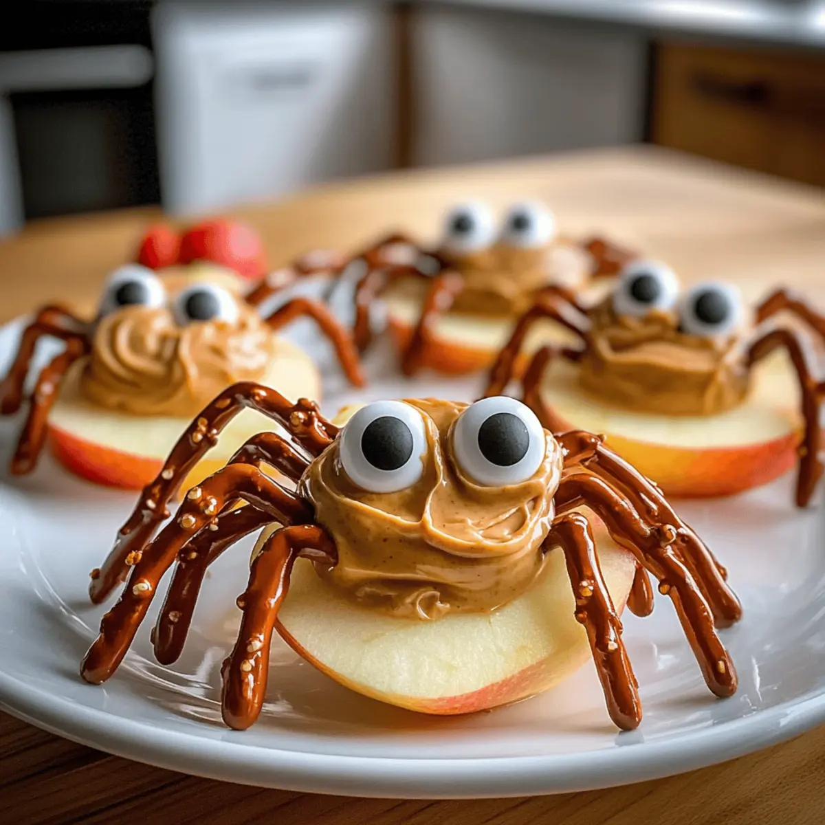 Apple Spiders Halloween Snack ocmgev