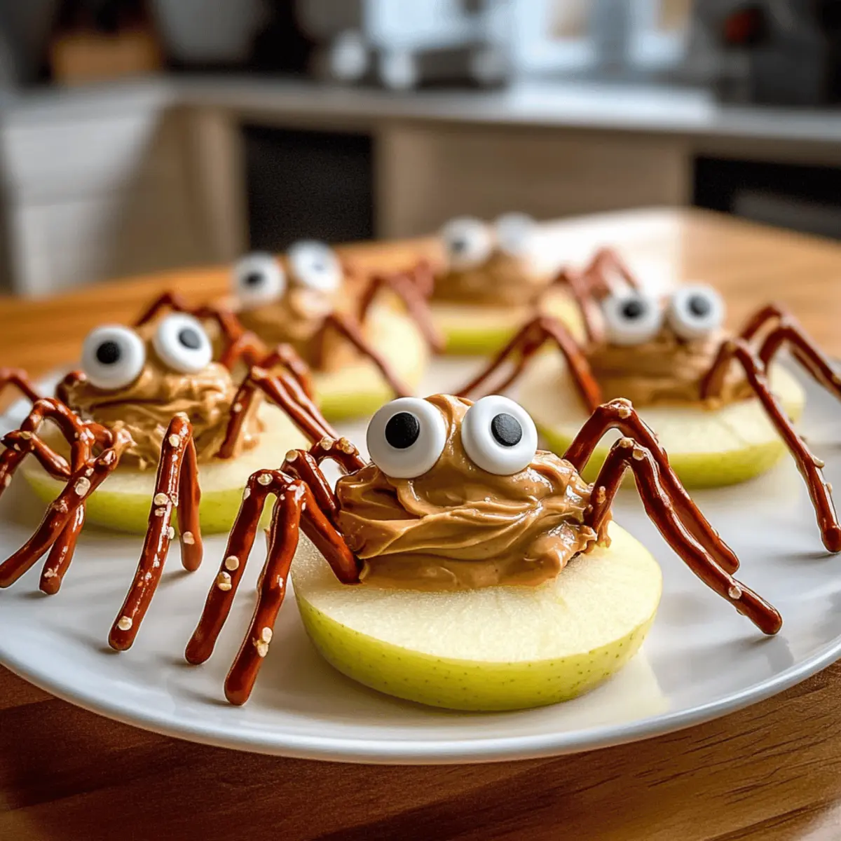 Apple Spiders Halloween Snack ztiolr