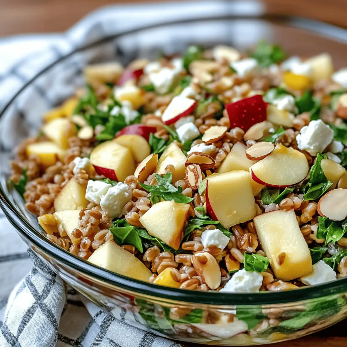 Crunchy Apple Farro Salad ueai6v
