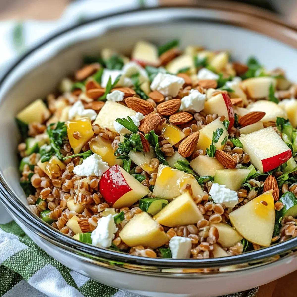 Crunchy Apple Farro Salad