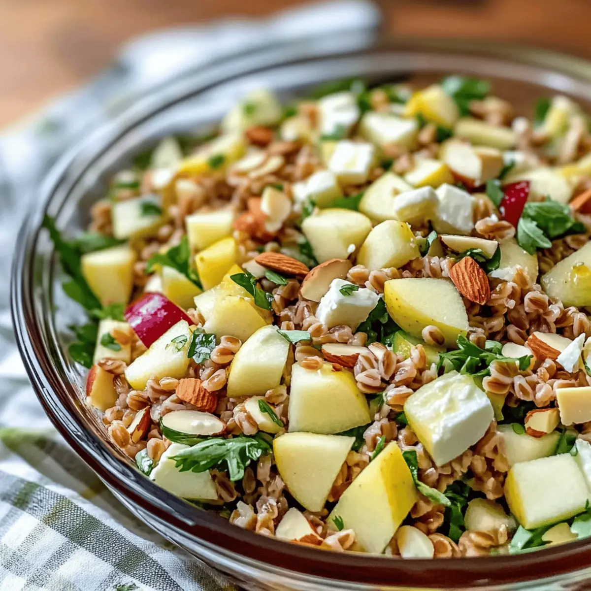 Crunchy Apple Farro Salad we5t7t