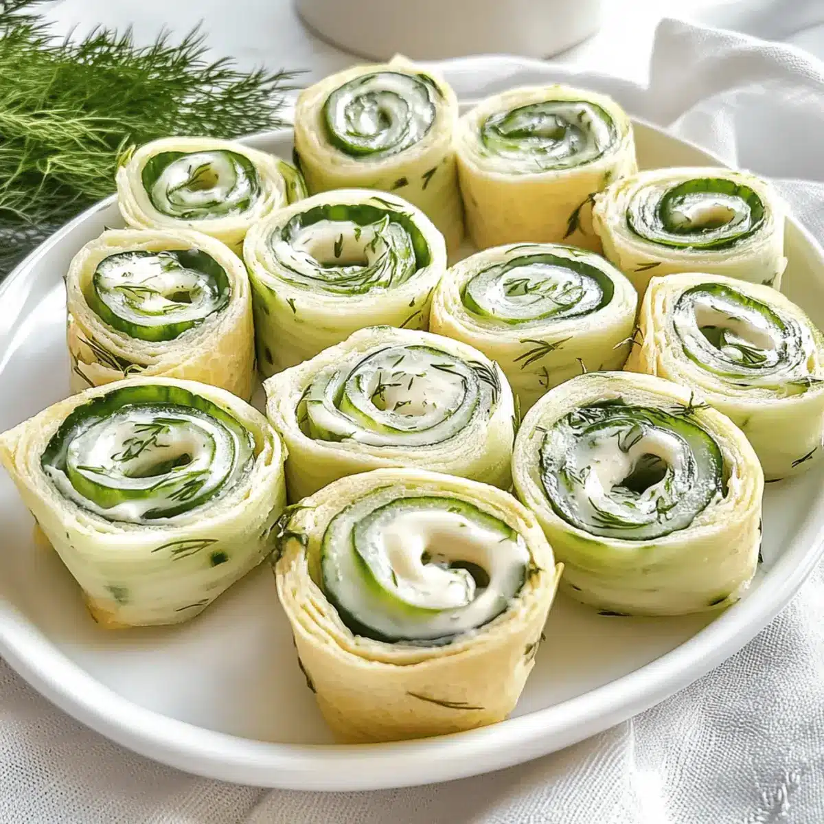 Cucumber Dill Pinwheels