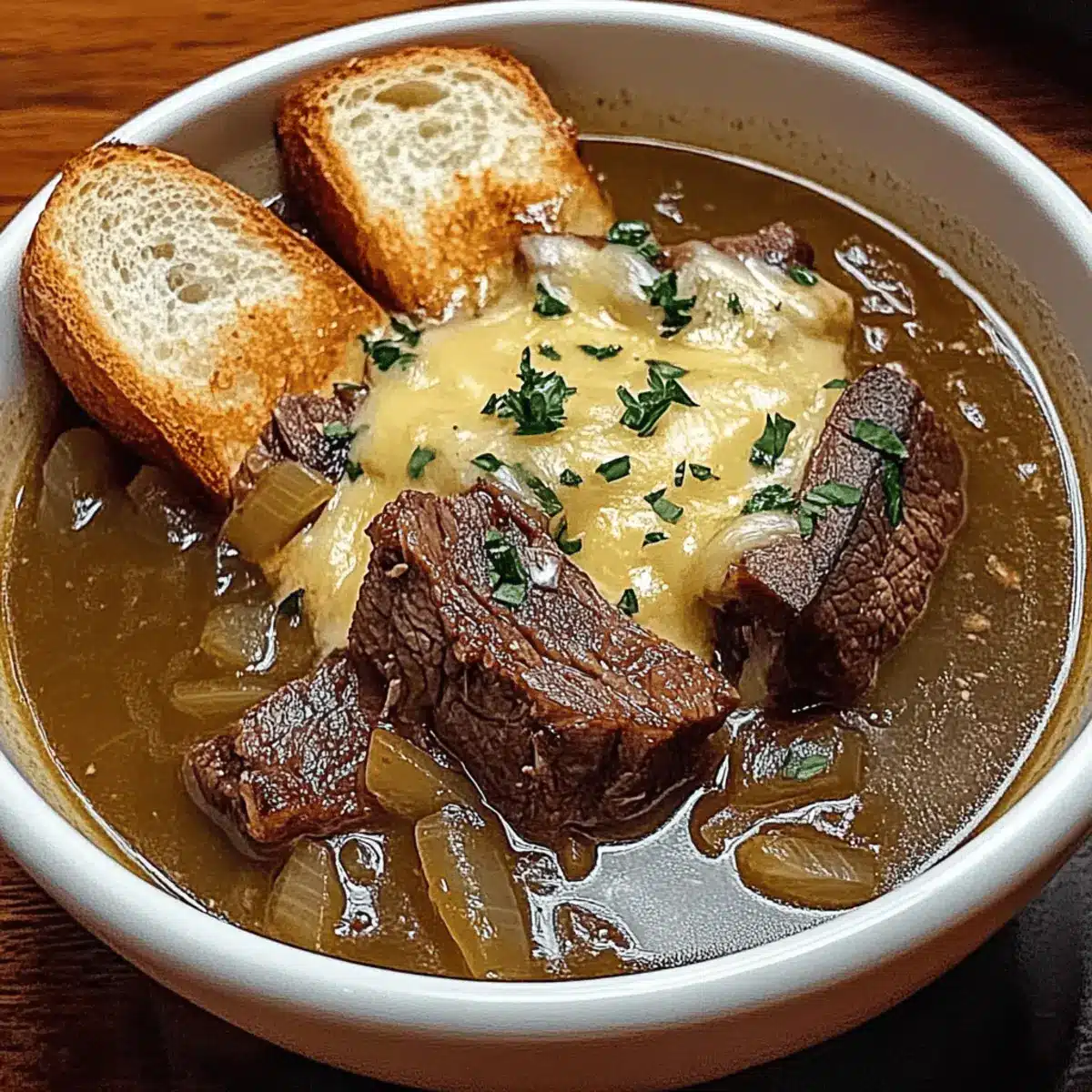 Savor the Comfort of French Onion Beef Short Rib Soup 2 French Onion Beef Short Rib Soup drbsce