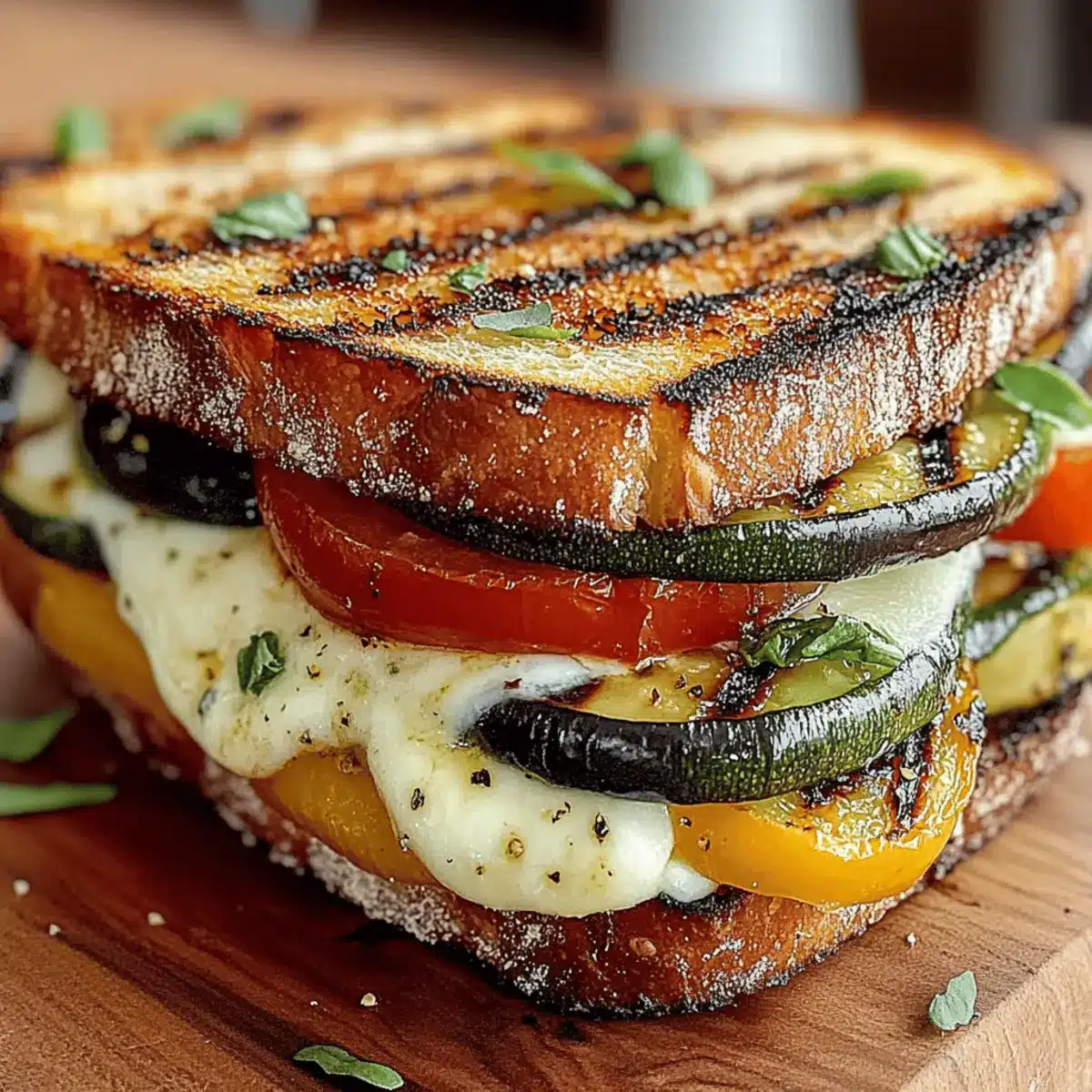 Grilled Veggie & Mozzarella Sandwiches: A Flavorful Escape 1