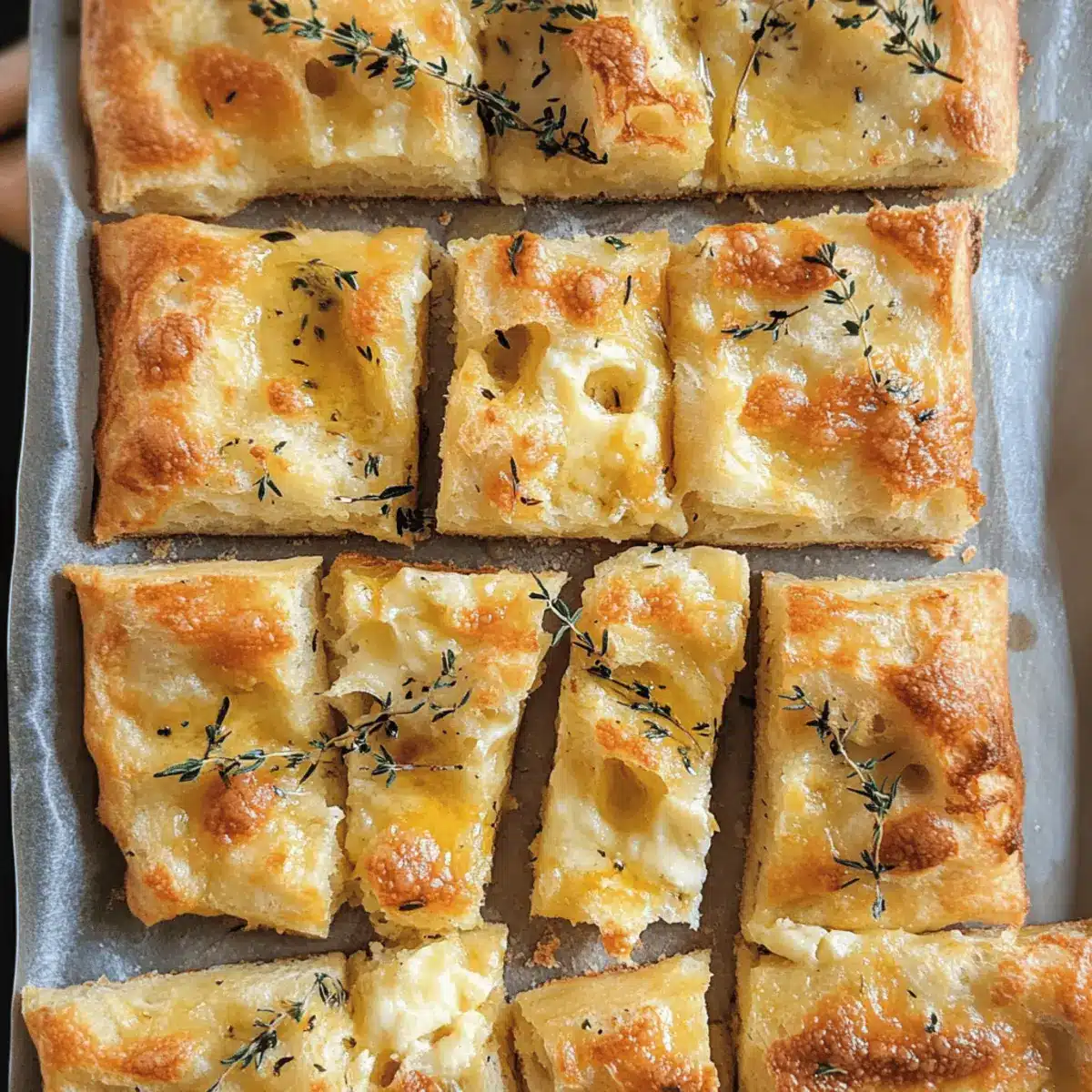 Gruyère & Thyme Italian Focaccia