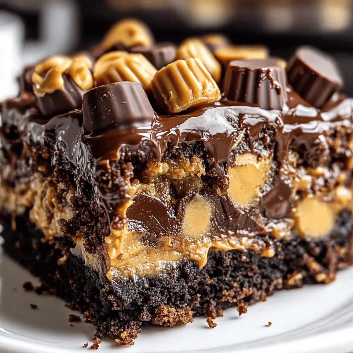 Peanut Butter Cup Dump Cake