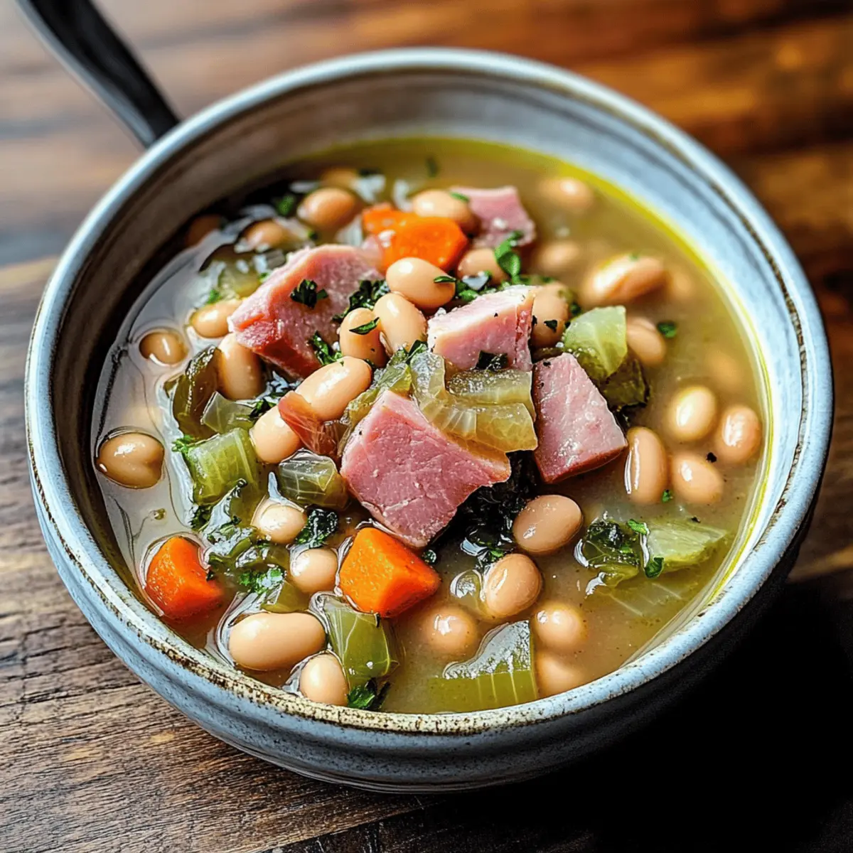 Smoked Ham Hock and Bean Cabbage