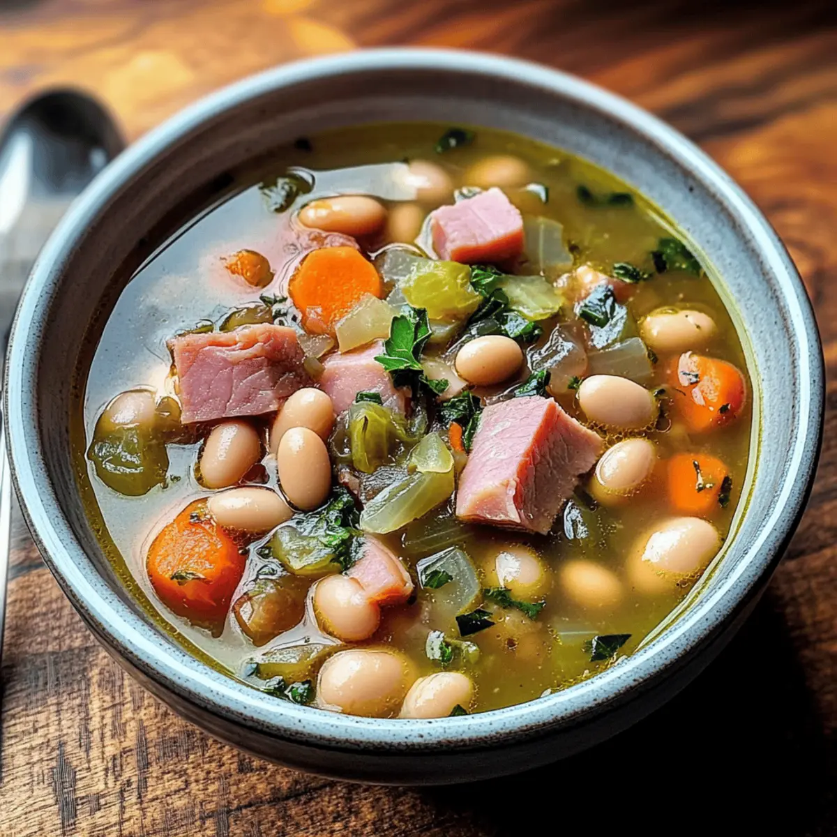 Smoked Ham Hock and Bean Cabbage qetfub