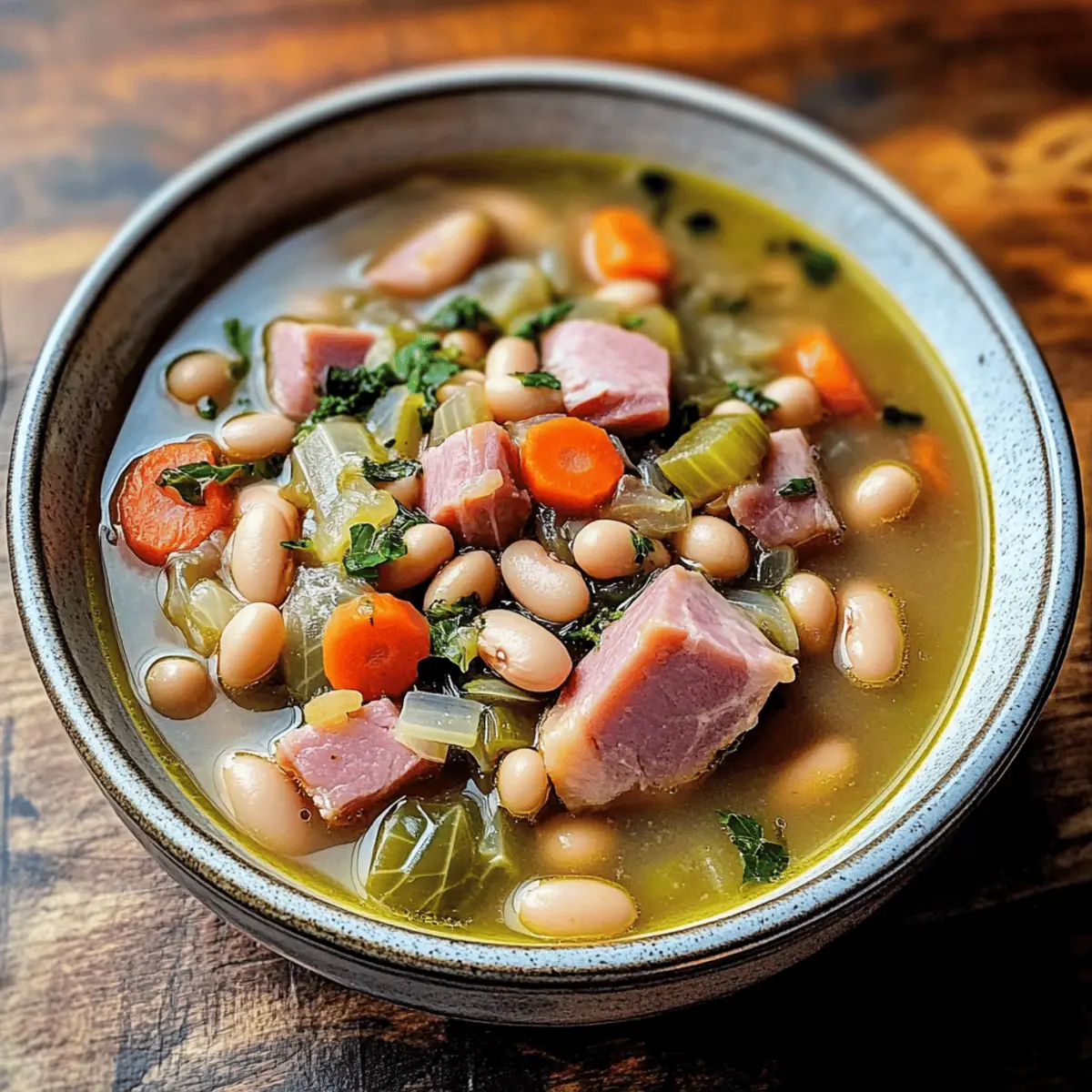 Smoked Ham Hock and Bean Cabbage zce6vs