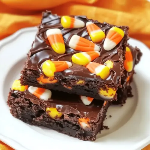 Candy Corn Brownies