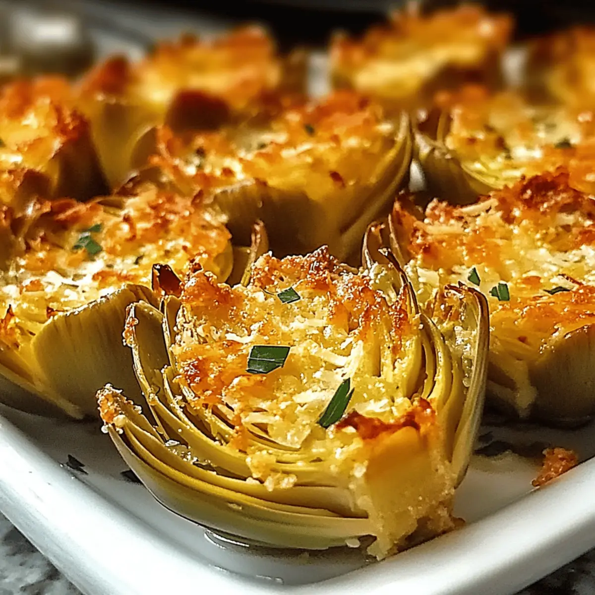 Crispy Parmesan Artichoke Hearts