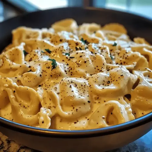 Crockpot Chicken Alfredo Tortellini