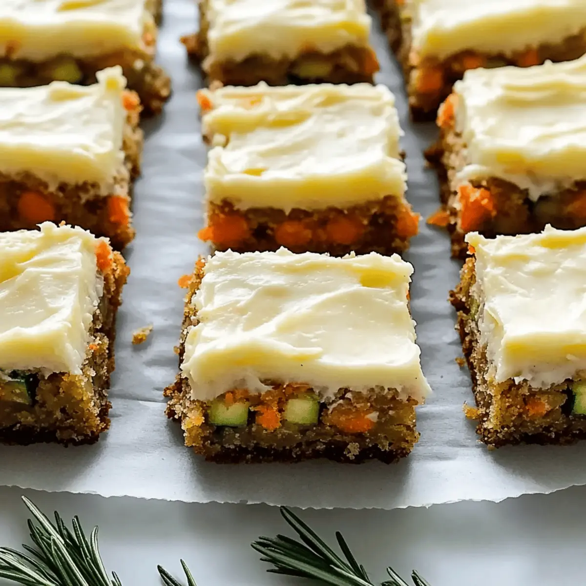 Moist Carrot and Zucchini Bars with Lemon Cream Cheese Frosting 4 Carrot and Zucchini Bars with Lemon Cream Cheese Frosting