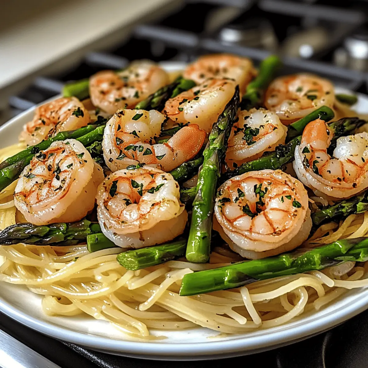 Asparagus Shrimp Angel Hair Pasta rt0tmc