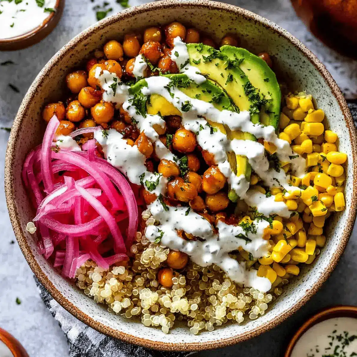 BBQ Ranch Chickpea Quinoa Bowls – A Tasty Make-Ahead Delight 2 BBQ Ranch Chickpea Quinoa Bowls vrfvdj