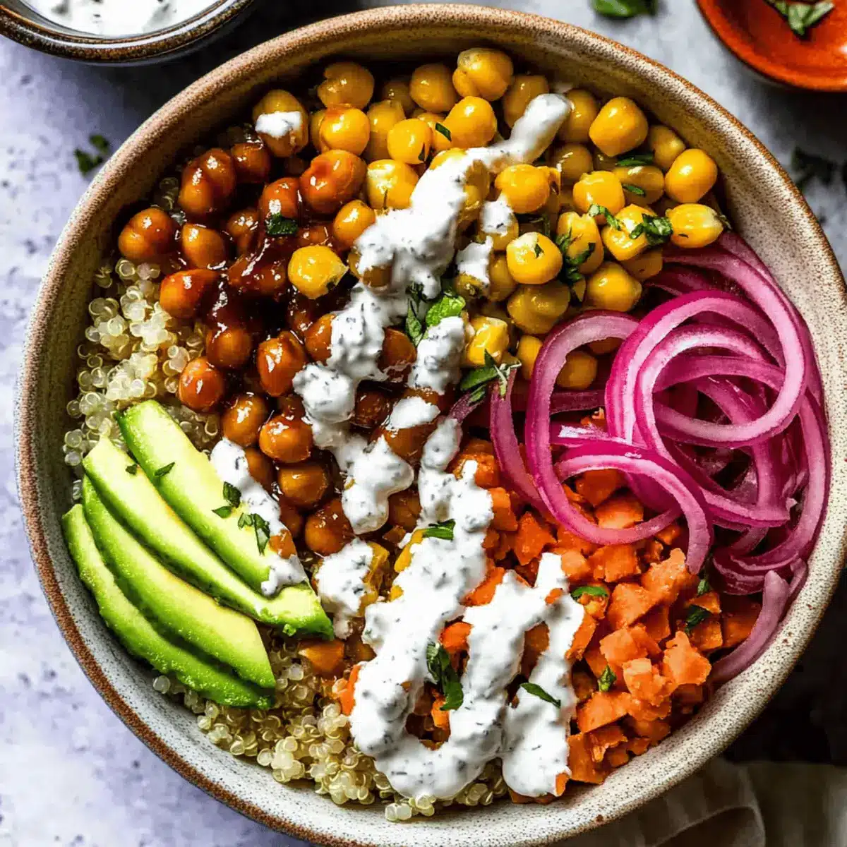 BBQ Ranch Chickpea Quinoa Bowls – A Tasty Make-Ahead Delight 3 BBQ Ranch Chickpea Quinoa Bowls y4p66b