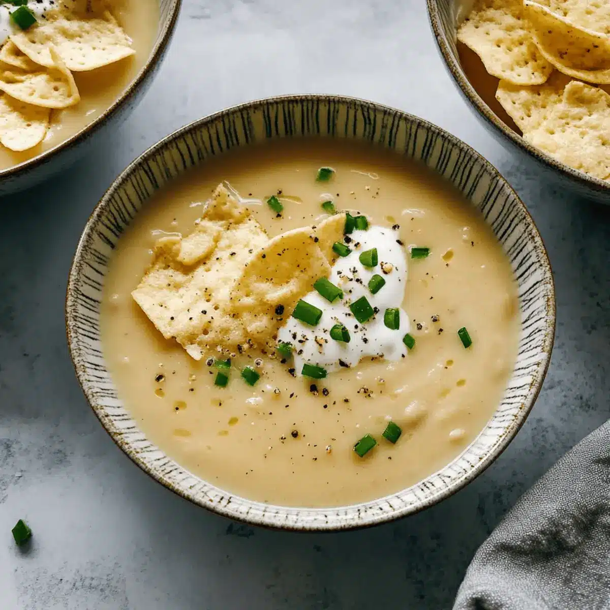 Cauliflower Potato and White Bean Soup efajmb