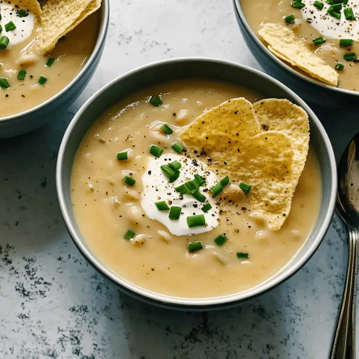 Cauliflower, Potato and White Bean Soup