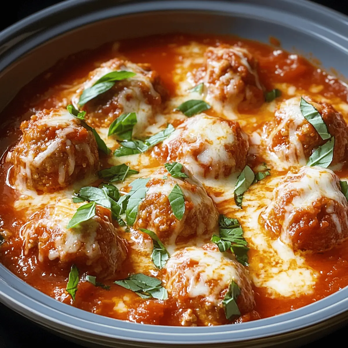 Savory Chicken Parm Meatballs Slow-Cooked to Perfection 1 Chicken Parm Meatballs a6srld