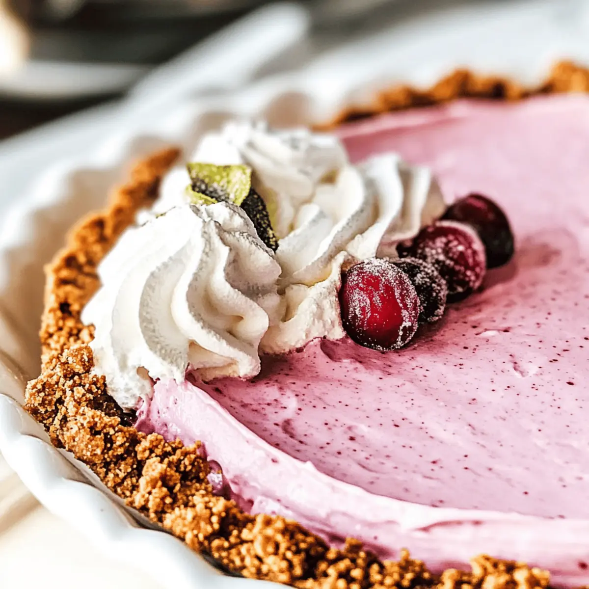 Delightful Cranberry Mousse Pie for Your Holiday Table 3 Cranberry Mousse Pie bmwz36