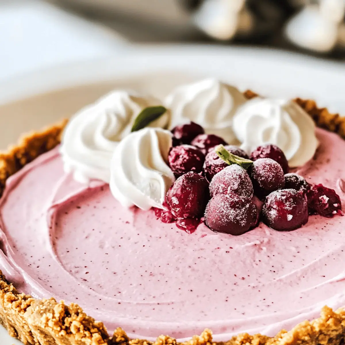 Delightful Cranberry Mousse Pie for Your Holiday Table 1 Cranberry Mousse Pie jdcaiy