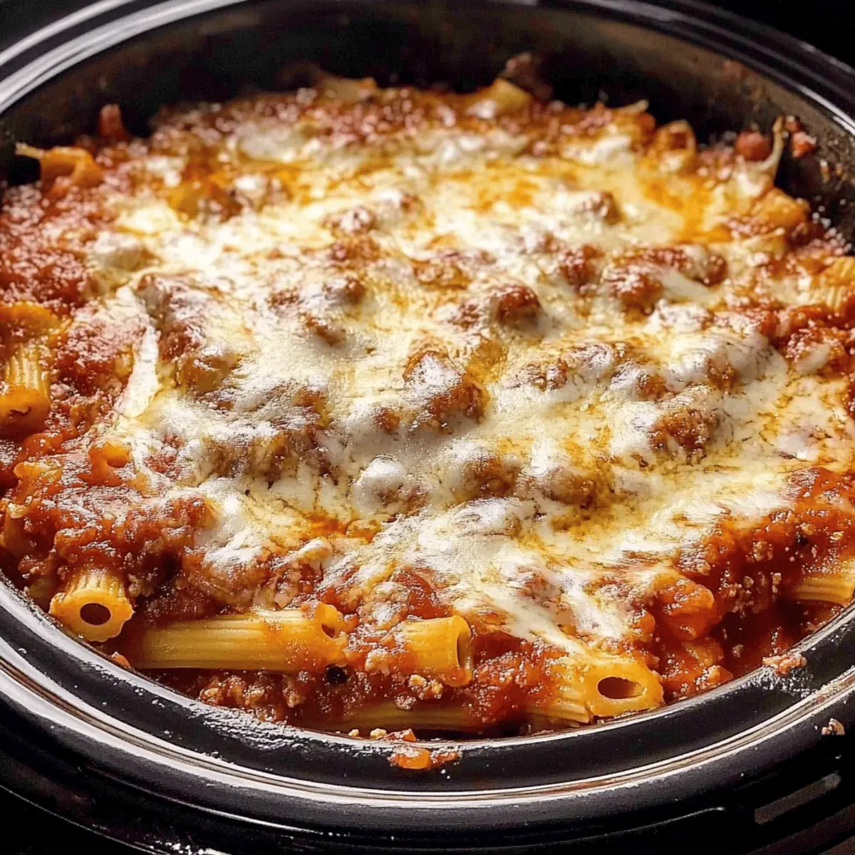 Crock Pot Baked Ziti: Cheesy Bliss for Busy Weeknights 1 Crock Pot Baked Ziti qnv39c