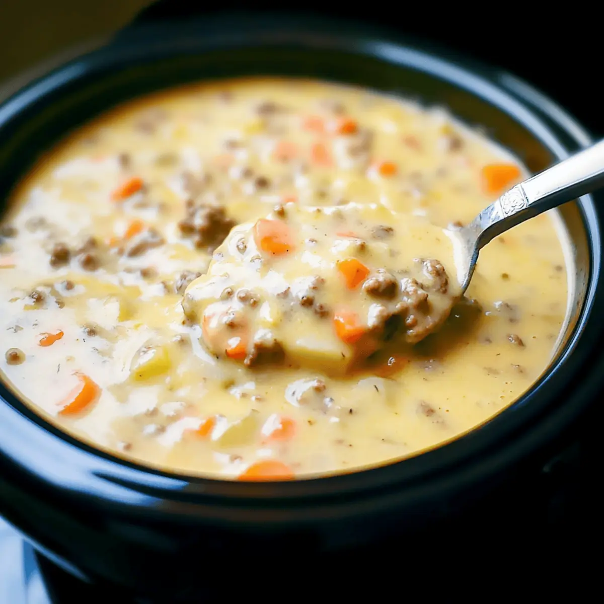 Crock Pot Cheeseburger Soup: Cozy Comfort in a Bowl 1 Crock Pot Cheeseburger Soup nnqibk