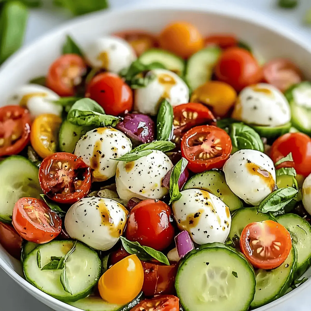 Cucumber Caprese Salad