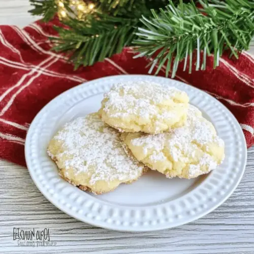 Eggnog Gooey Butter Cookies