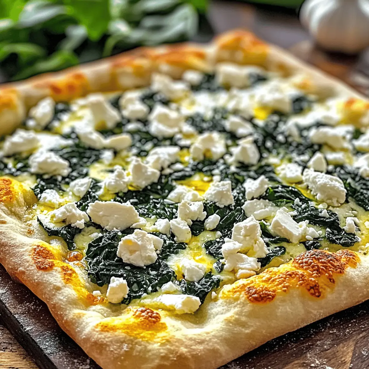 Greek Roasted Garlic Spinach White Pizza for Guilt-Free Indulgence 2 Greek Roasted Garlic Spinach White Pizza cmtyqz