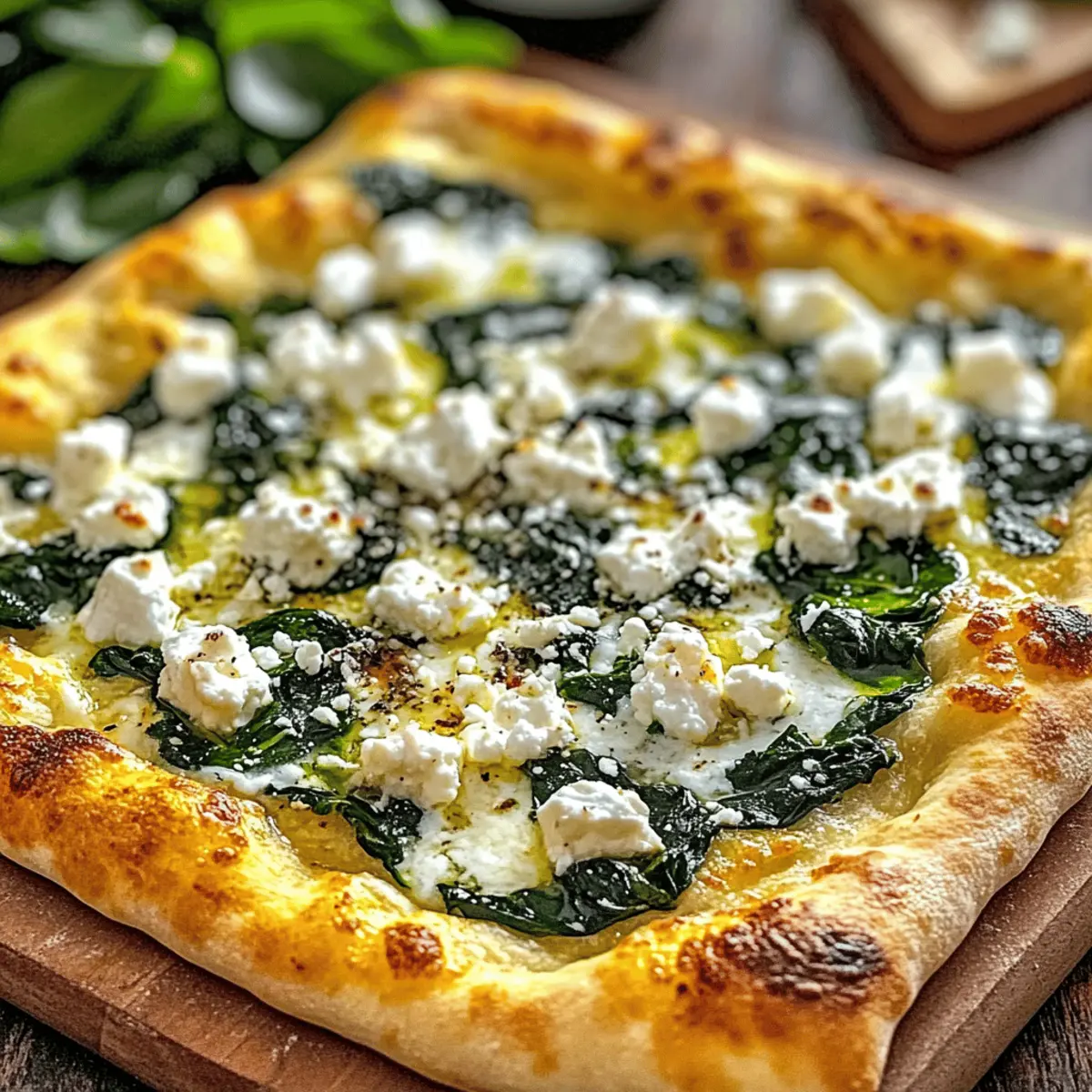 Greek Roasted Garlic Spinach White Pizza for Guilt-Free Indulgence 4 Greek Roasted Garlic Spinach White Pizza