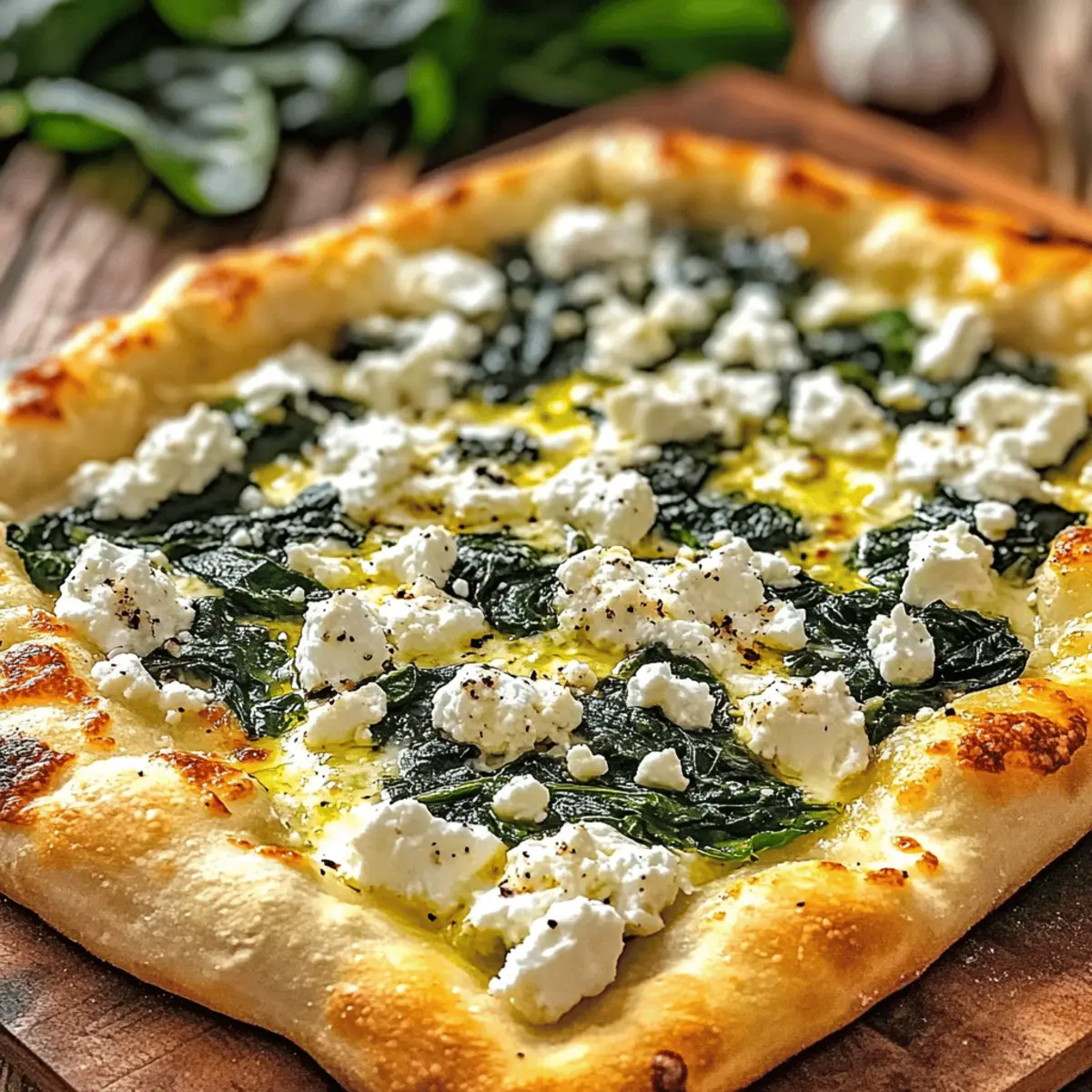 Greek Roasted Garlic Spinach White Pizza for Guilt-Free Indulgence 1 Greek Roasted Garlic Spinach White Pizza ruykp6