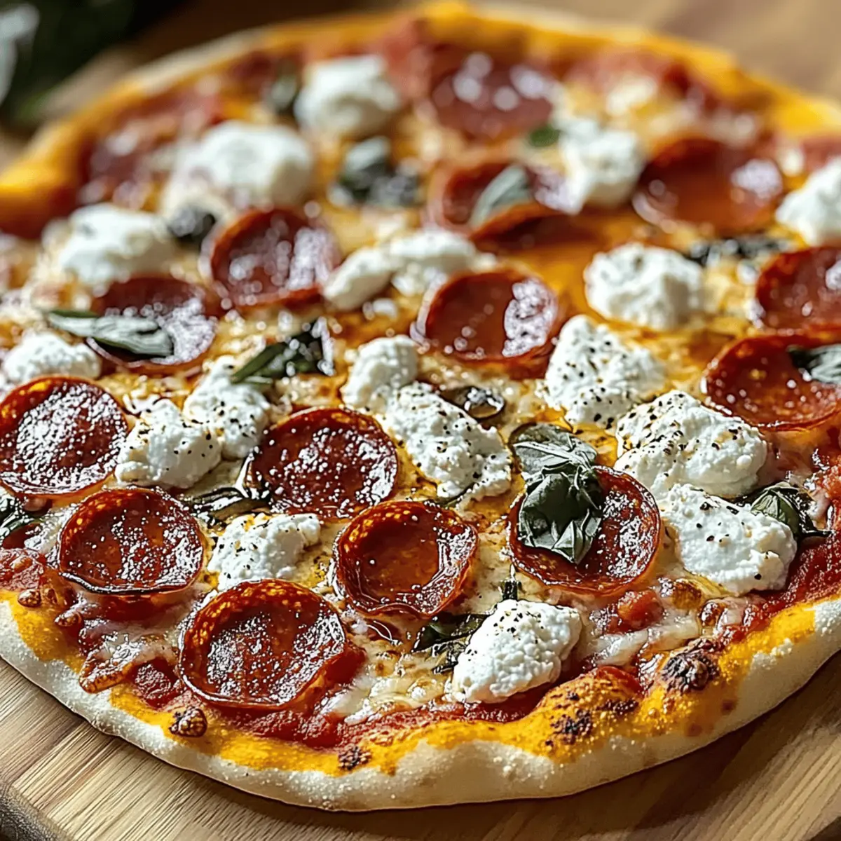 Honey Pizza Recipe with Pepperoni Ricotta bchcwi