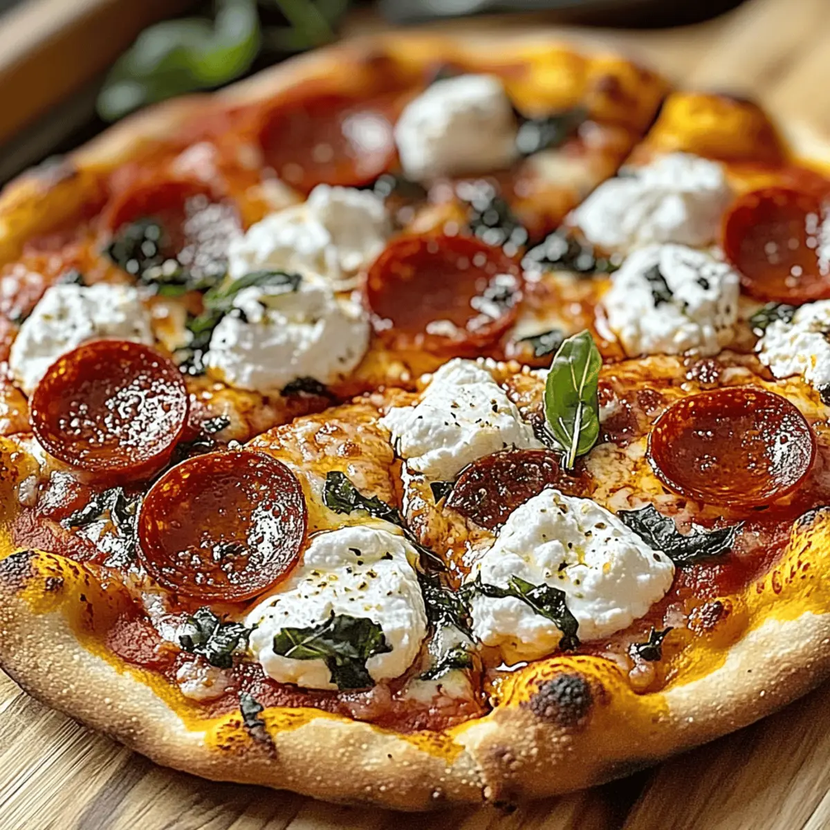 Honey Pizza Recipe with Pepperoni Ricotta deogis