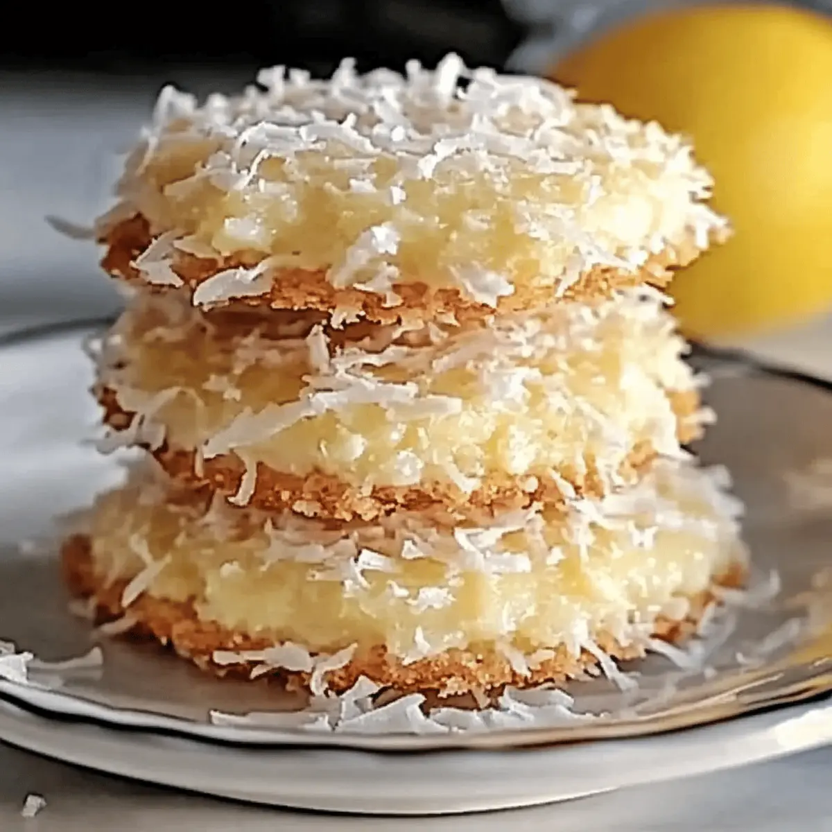 Lemon Coconut Cheesecake Cookies